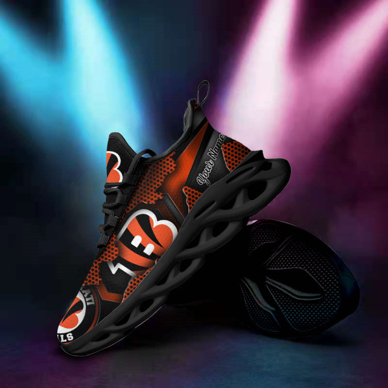 Cincinnati Bengals Yezy Running Sneakers Side View