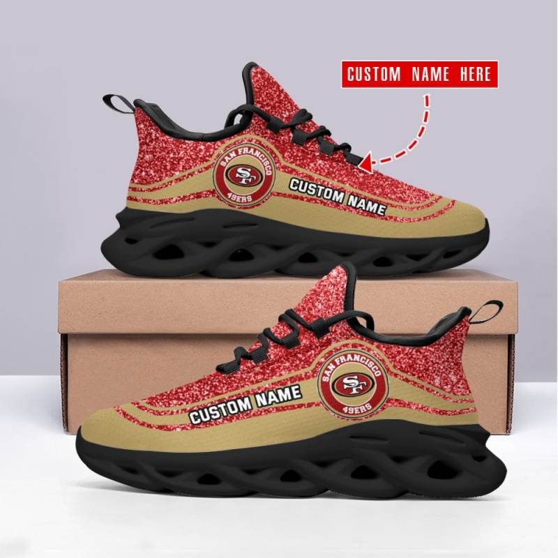 San Francisco 49ers Personalized Yezy Running Sneakers 1