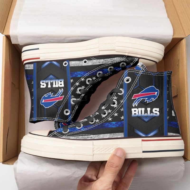 Buffalo Bills New High Top Canvas Shoes