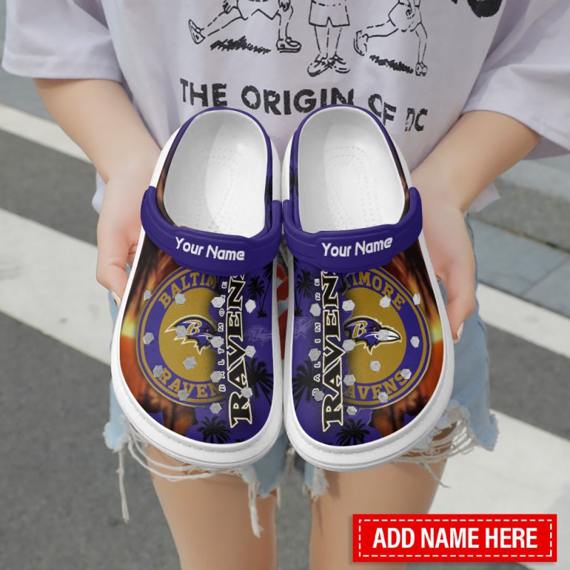 Baltimore Ravens Personalized Clog