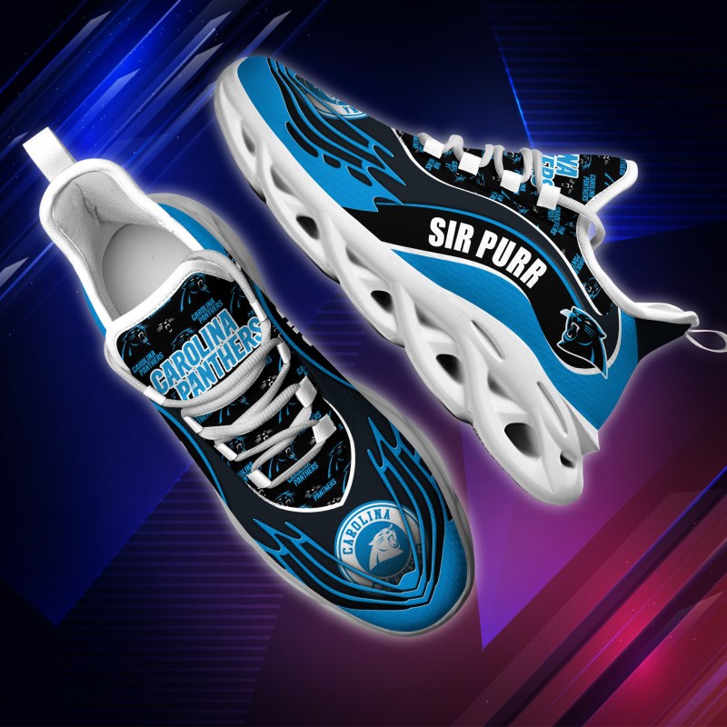 Carolina Panthers Yezy Running Sneakers