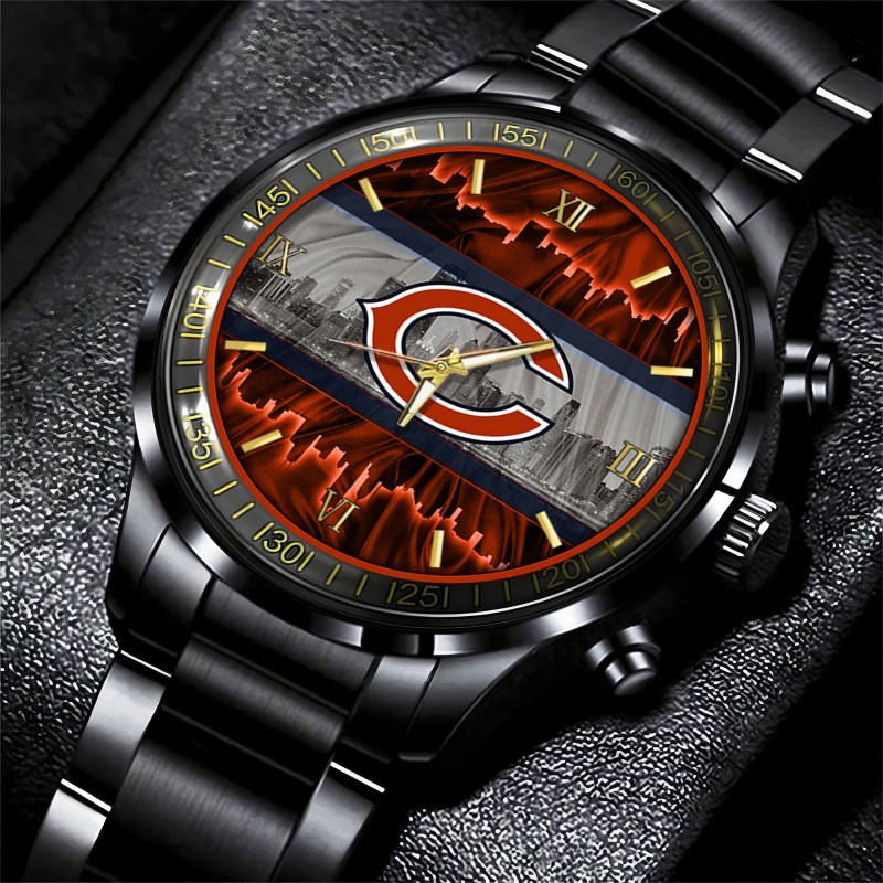 Chicago Bears Black Fashion Watch