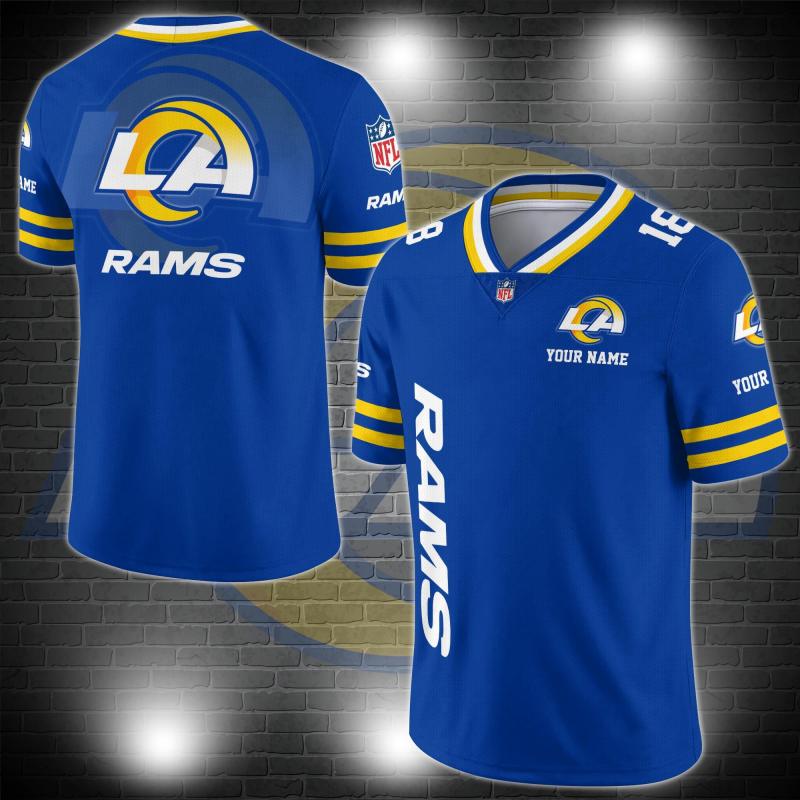 Los Angeles Chargers Personalized V-neck Football Jersey