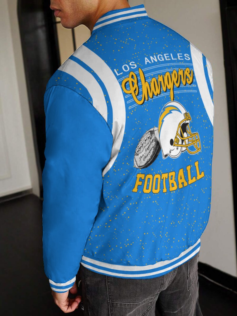 Los Angeles Chargers Varsity Jacket Back