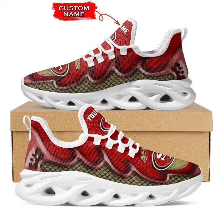 San Francisco 49ers Personalized Yezy Running Sneakers