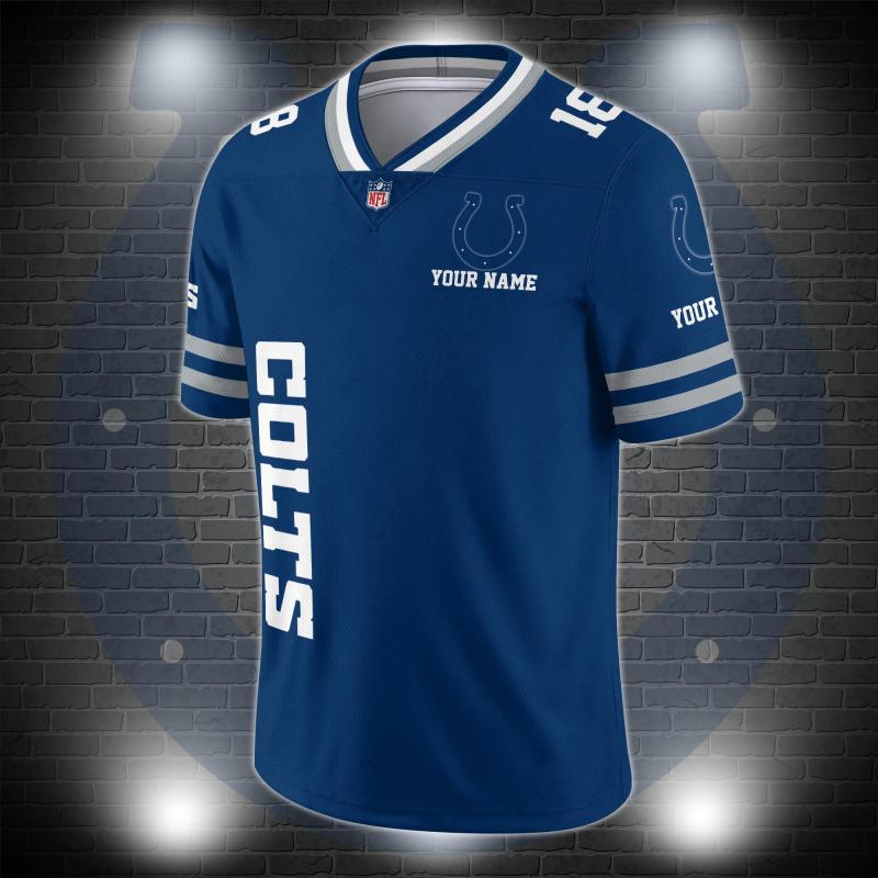 Indianapolis Colts V-neck Football Jersey 3