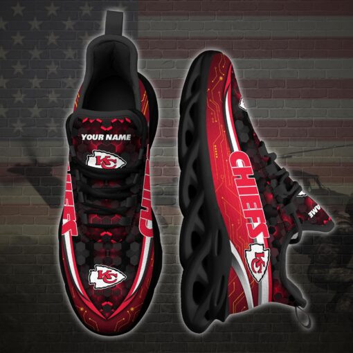 Personalized Sneakers with Kansas City Chiefs Logo