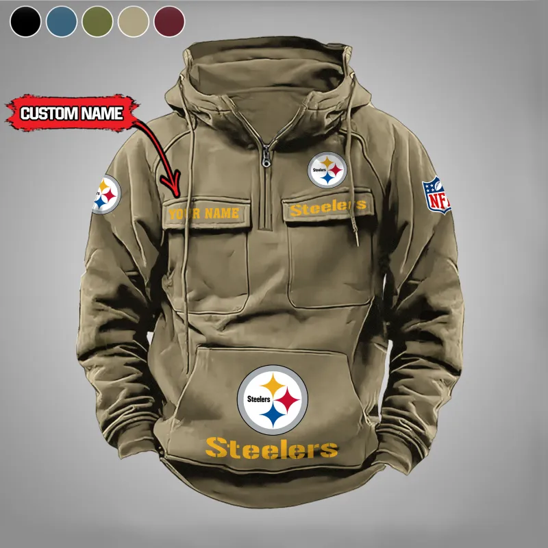 Pittsburgh Steelers Hoodie Khaki