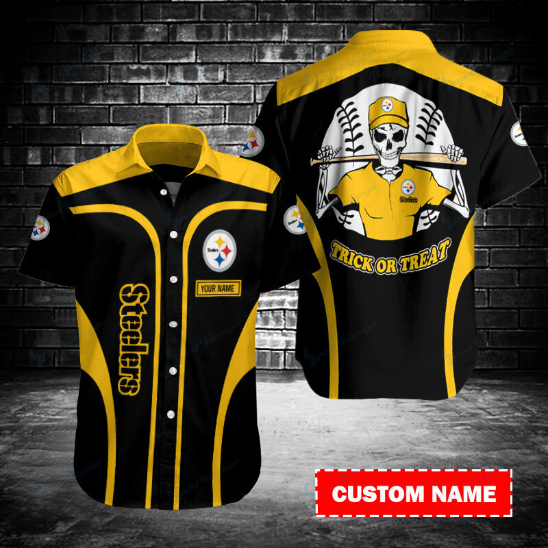 Pittsburgh Steelers Personalized Button Shirt Sizing Chart