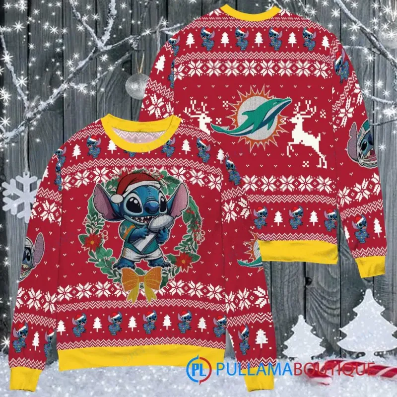 Miami Dolphins Ugly Christmas Sweater