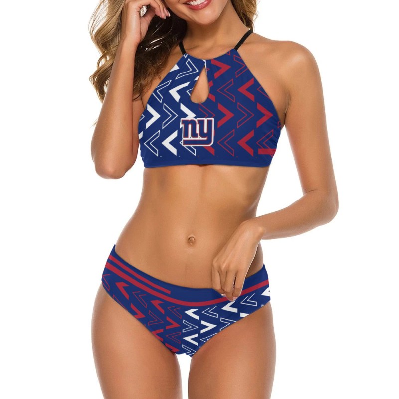 New York Giants Women's Cami Keyhole Swimsuit 1