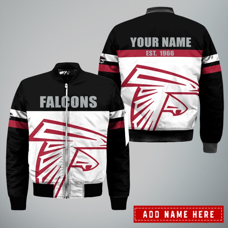 Atlanta Falcons Personalized Thick Bomber Jacket