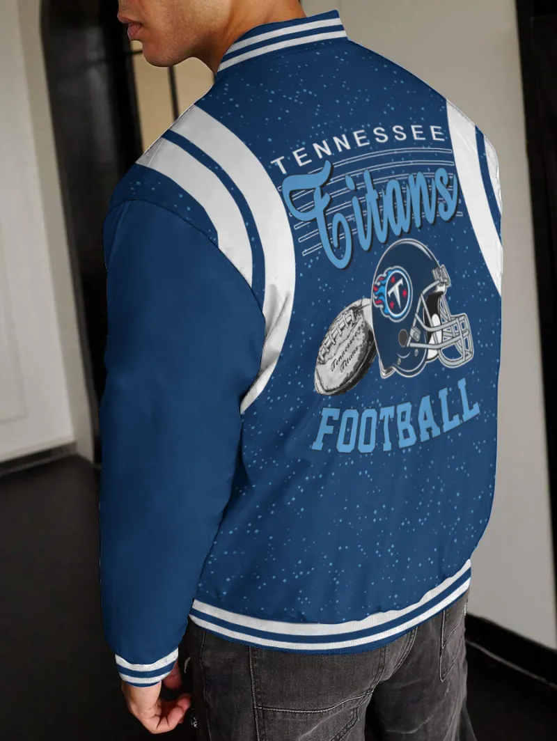 Tennessee Titans Varsity Jacket Back View