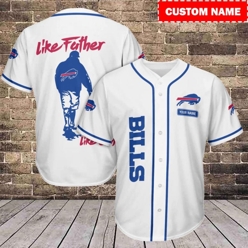 Buffalo Bills Personalized Baseball Jersey