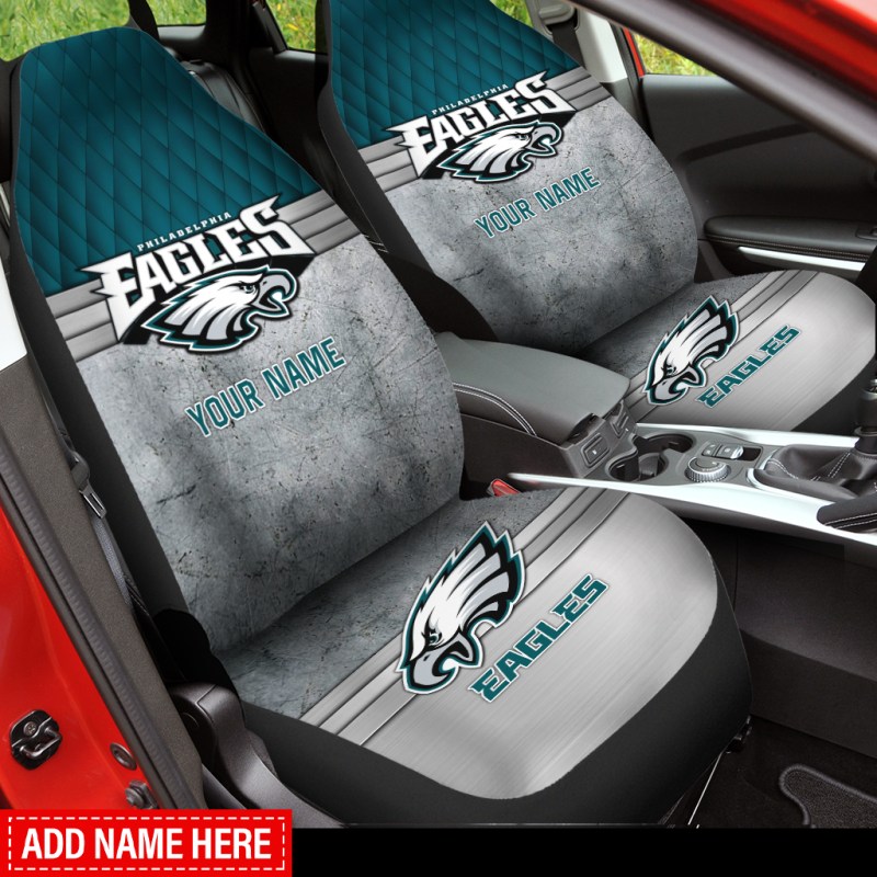 Philadelphia Eagles Car Seat Covers Mockup