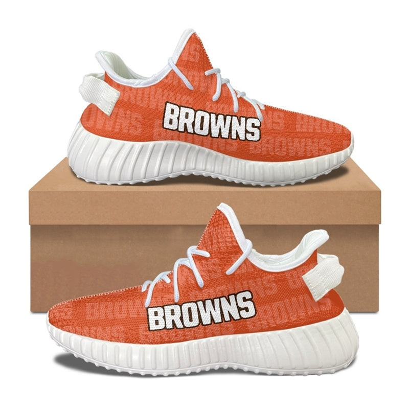 Cleveland Browns Yeezy Shoes Side View