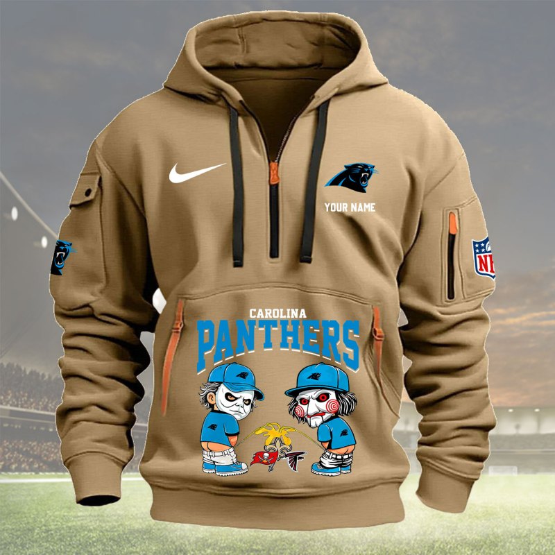 Khaki Carolina Panthers Hoodie