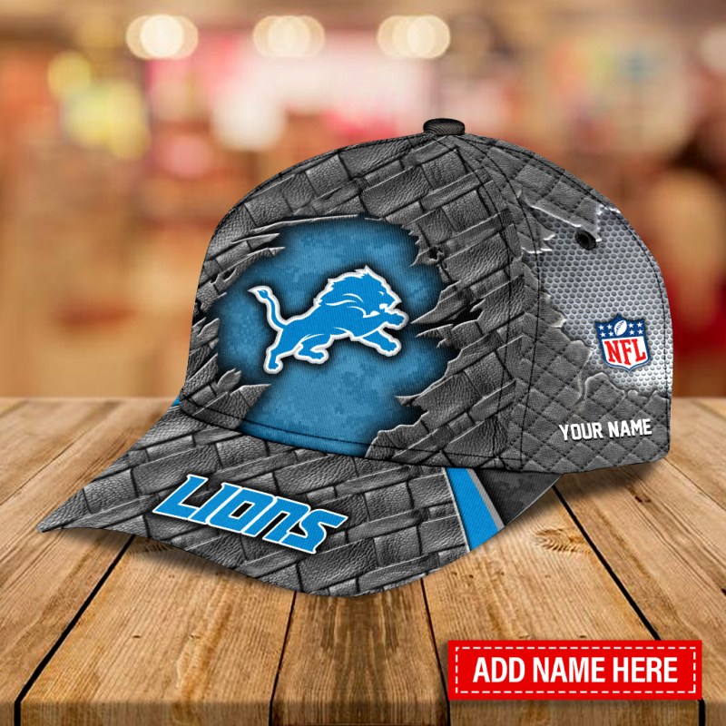 Detroit Lions Personalized Classic Cap