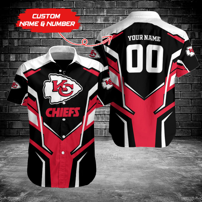 Kansas City Chiefs Personalized Button Shirts