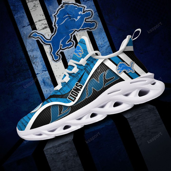 Detroit Lions Yezy Running Sneakers Front View