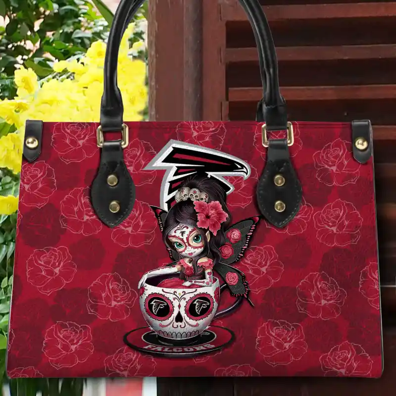 Atlanta Falcons Leather Hand Bag