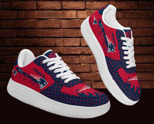 New England Patriots AF1 Shoes Top View