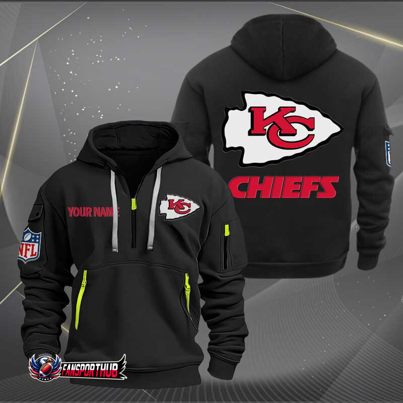 Kansas City Chiefs Quarter Zip Hoodie