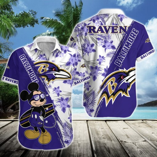 Baltimore Ravens Button Shirt Front