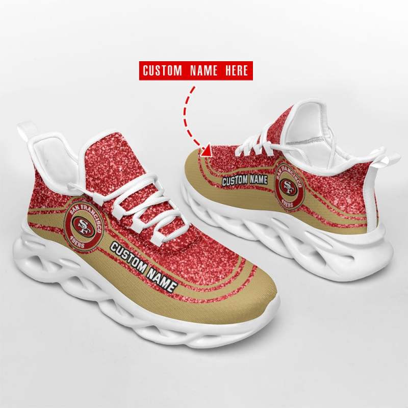 San Francisco 49ers Personalized Yezy Running Sneakers 2