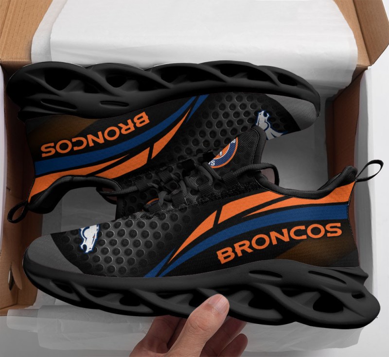 Denver Broncos Yezy Sneakers Top View