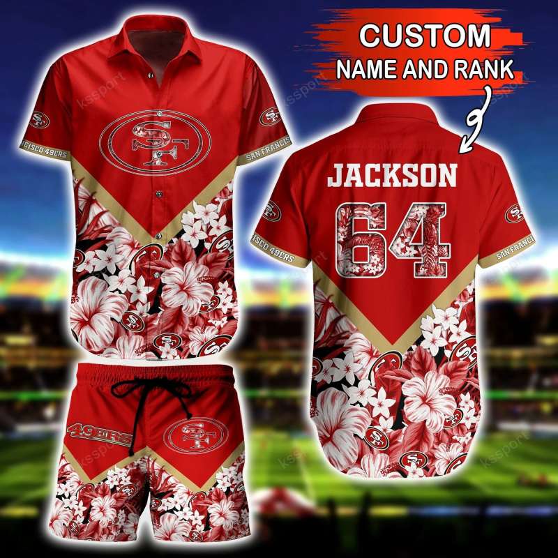 San Francisco 49ers Personalized Shirt and Shorts