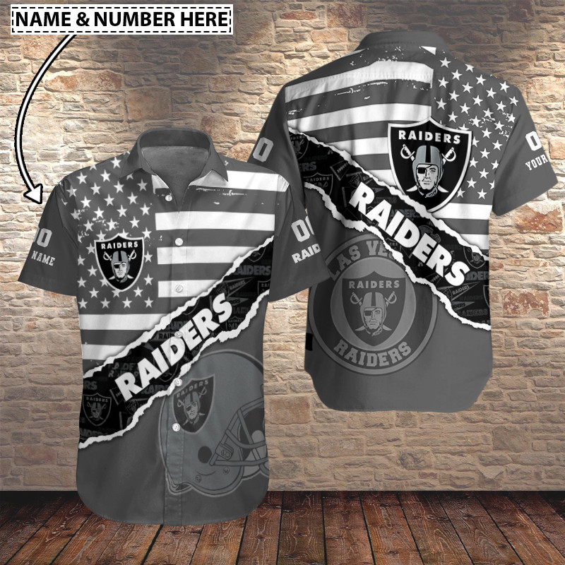 Sizing Chart for Las Vegas Raiders Personalized Button Shirt BB740