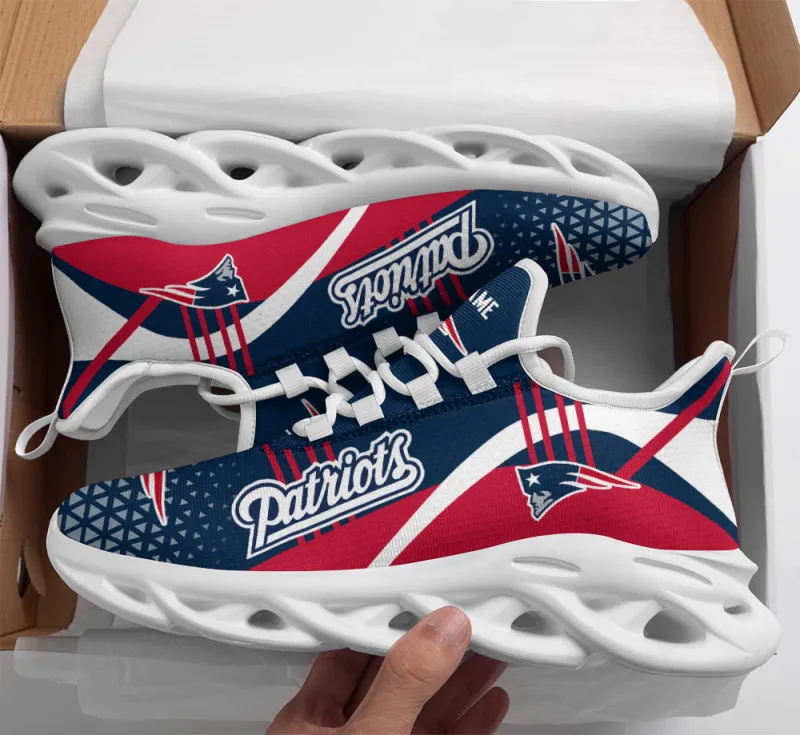 New England Patriots Personalized Yezy Running Sneakers