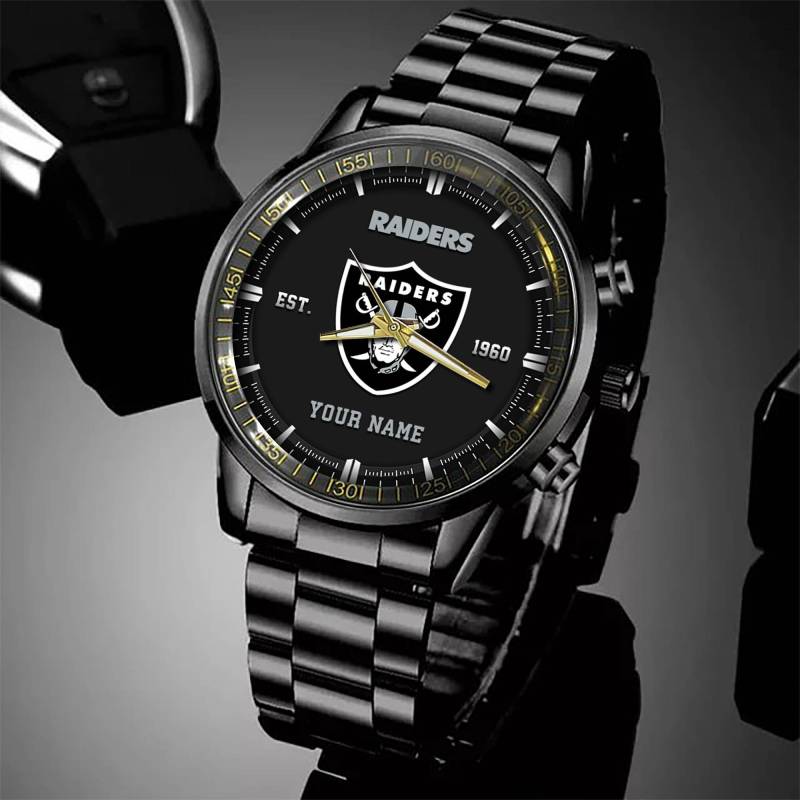 Las Vegas Raiders Black Fashion Watch