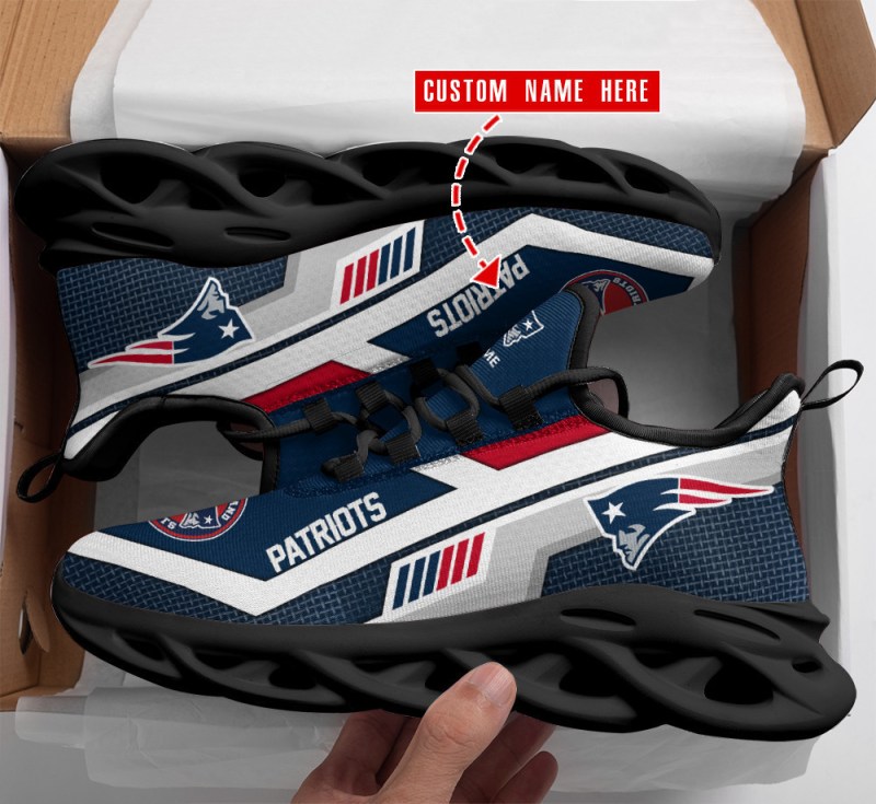 New England Patriots Personalized Yezy Running Sneakers
