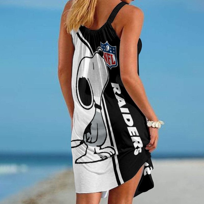 Las Vegas Raiders Beach Dress Image 2