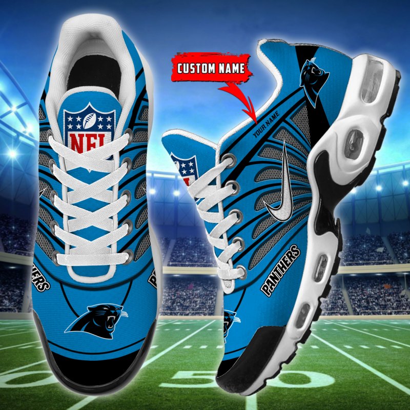 Front of Carolina Panthers Sneakers
