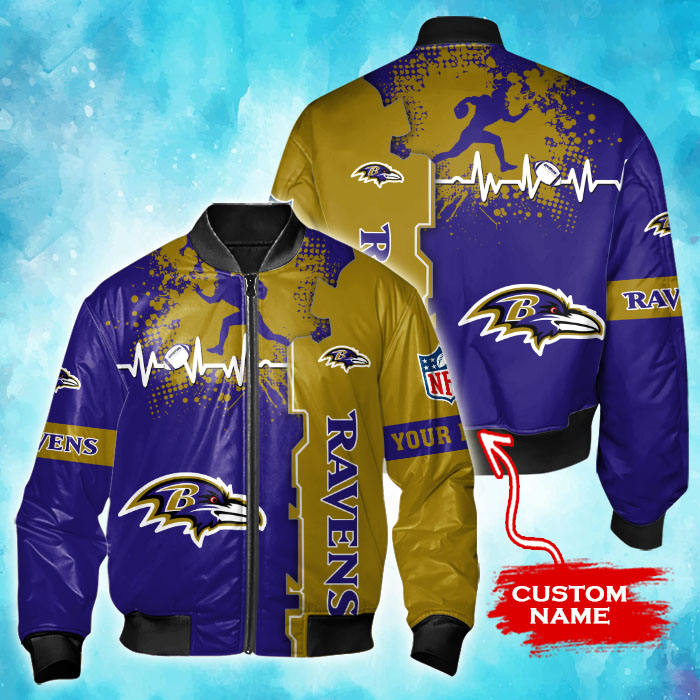 Baltimore Ravens Bomber Jacket - Front View