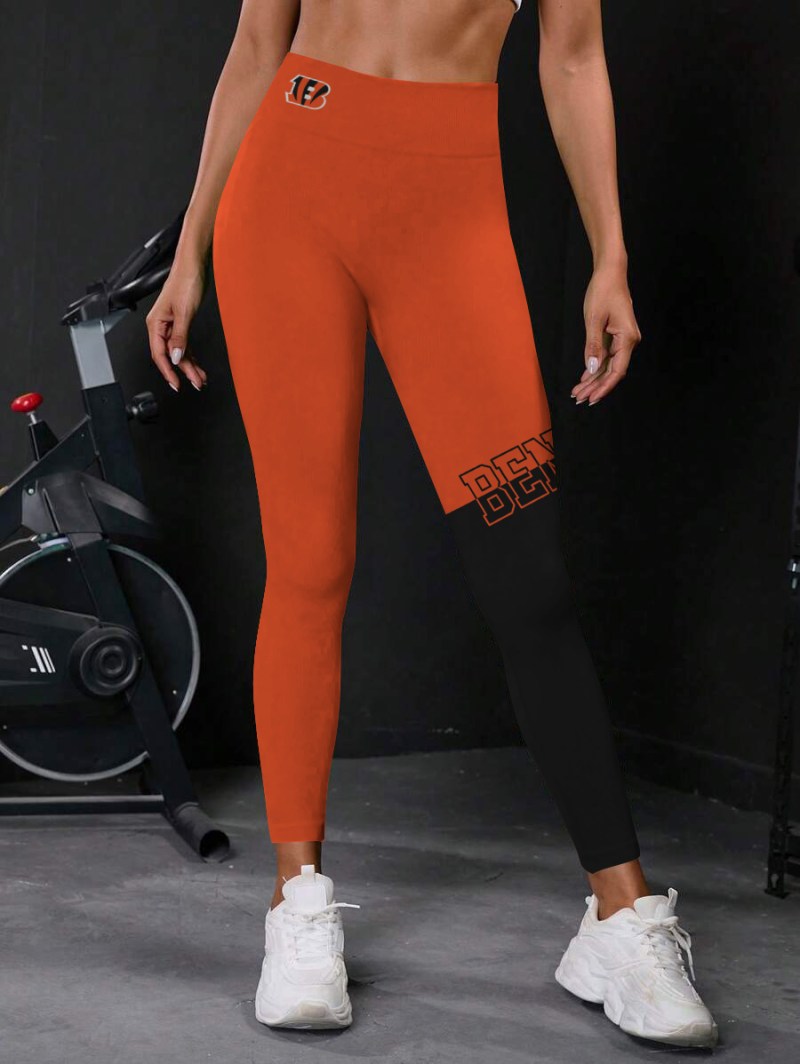 High Waist Push Up Bengals Leggings