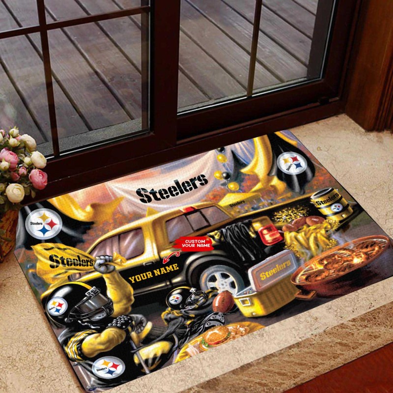 Pittsburgh Steelers Personalized Doormat