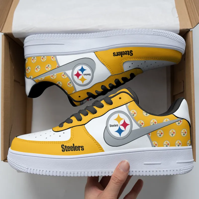 Pittsburgh Steelers AF1 Shoes Back View