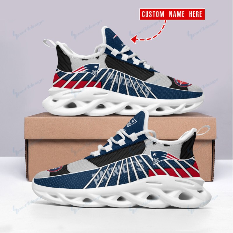 New England Patriots Personalized Yezy Running Sneakers