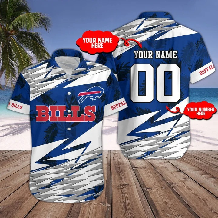 Buffalo Bills Personalized Button Shirt Size Chart