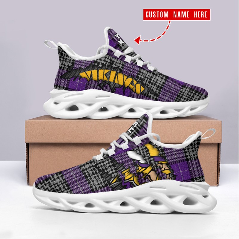 Minnesota Vikings Personalized Yezy Running Sneakers