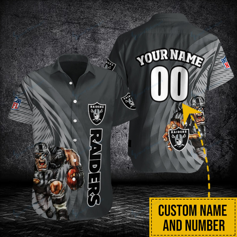 Sizing Chart for Las Vegas Raiders Button Shirt