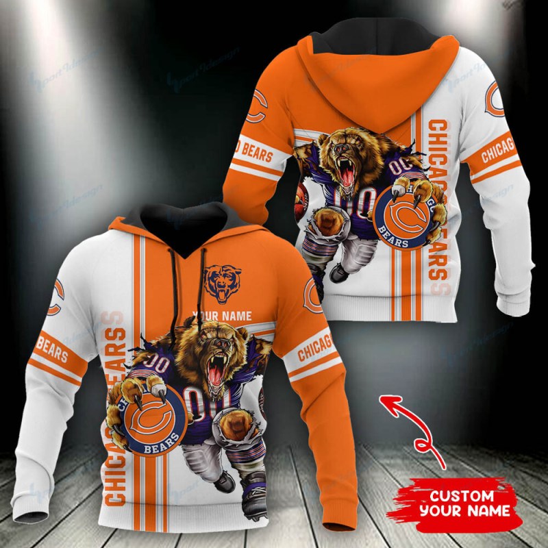 Chicago Bears Personalized Hoodie