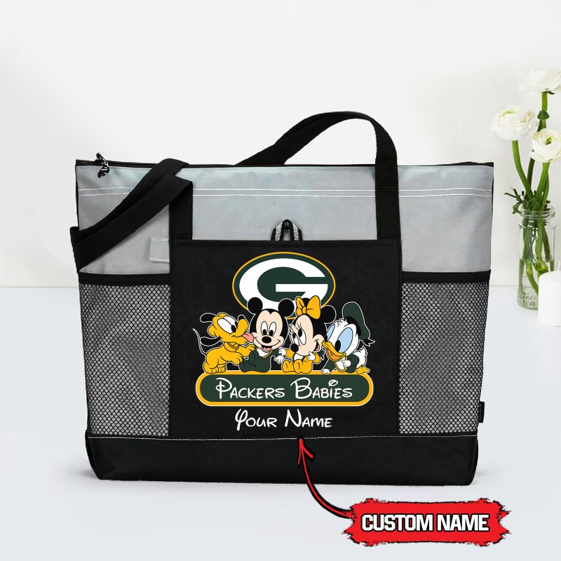 Grey Green Bay Packers Tote Bag