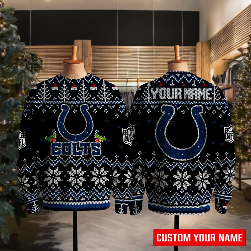Indianapolis Colts Premium Ugly Christmas Sweater - MKFull