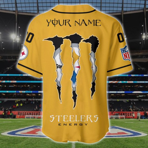 Pittsburgh Steelers Personalized Baseball Jersey