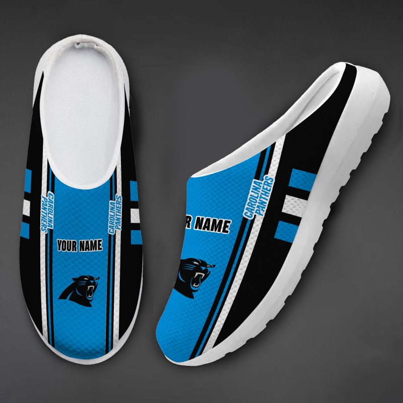 Comfortable Slip-on Half Shoes for Carolina Panthers Fans